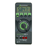 Gossen MetraWatt METRALINE DMM15 Operating Instructions Manual