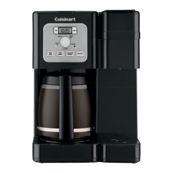 Cuisinart Coffee Center Brew Basics SS-12 Instruction Booklet