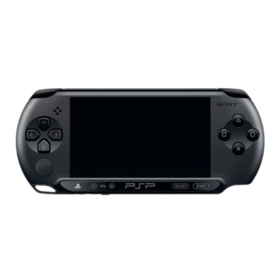 Sony PSP-E1008 Manuals | ManualsLib