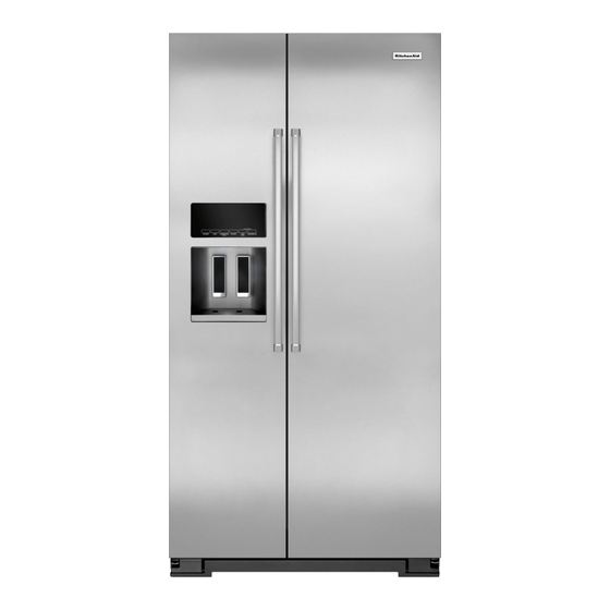 KitchenAid Cabinet Depth Side-by-Side Refrigerator Manuals