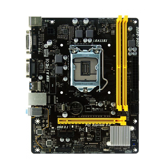 Biostar H110MDE User Manual
