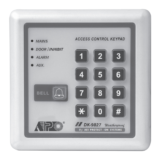 APO DK-9827 MK-II Programming & Installation Manual