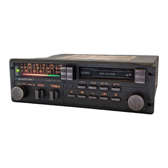 Blaupunkt NASHVILLE R24 Fitting Instruction