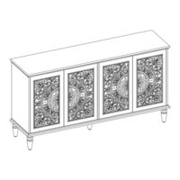 HULALA HOME SP-14KSBLS0845 Assembly Instructions Manual