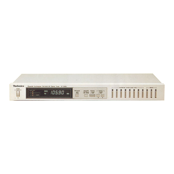 Technics Quartz ST-Z45 Service Manual