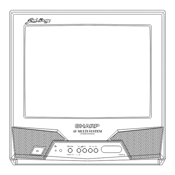 User Manuals: Sharp 14GT15 Colour Television