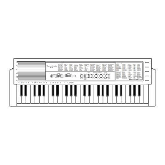 Optimus CONCERTMATE 575 Owner's Manual