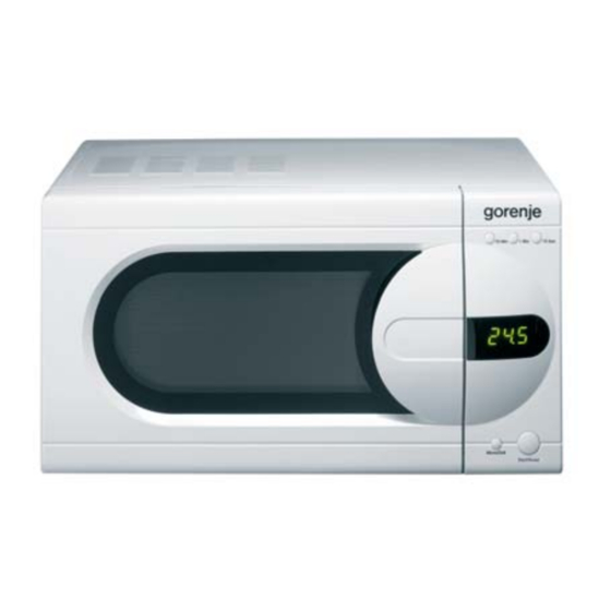 Gorenje CMO-200 DGW Microwave Oven Manuals