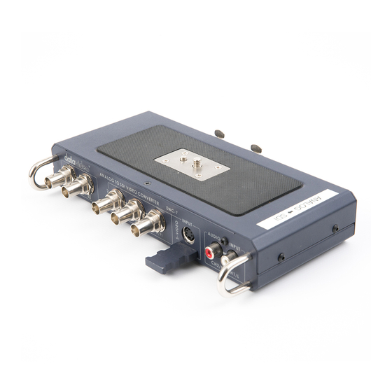 Datavideo DAC-7 Instruction Manual