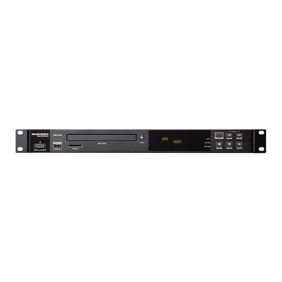 Marantz professional PMD-500D User Manual