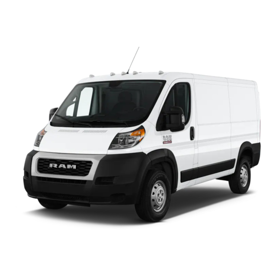 RAM PROMASTER 2020 Owner's Manual