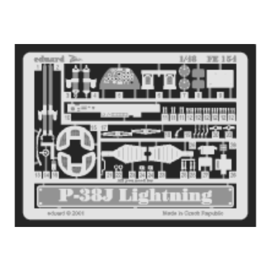 Eduard Zoom P-38J Lighting Assembly Instructions