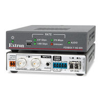 Extron electronics FOXBOX T HD-SDI User Manual