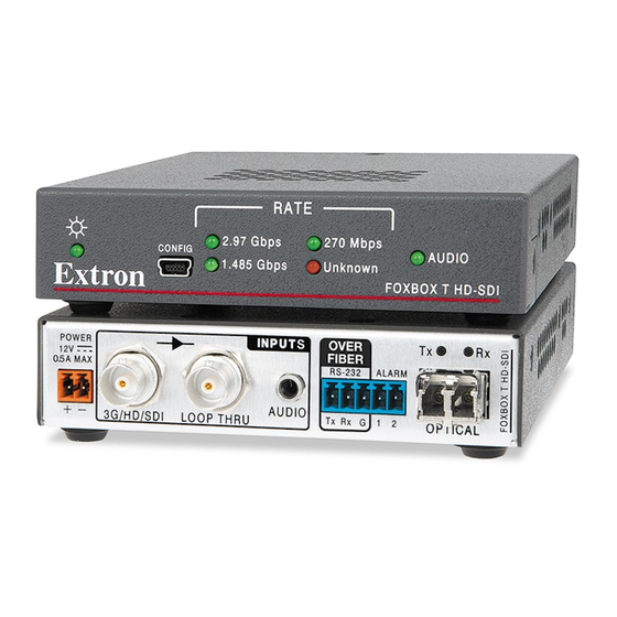 Extron electronics FOXBOX T HD-SDI User Manual