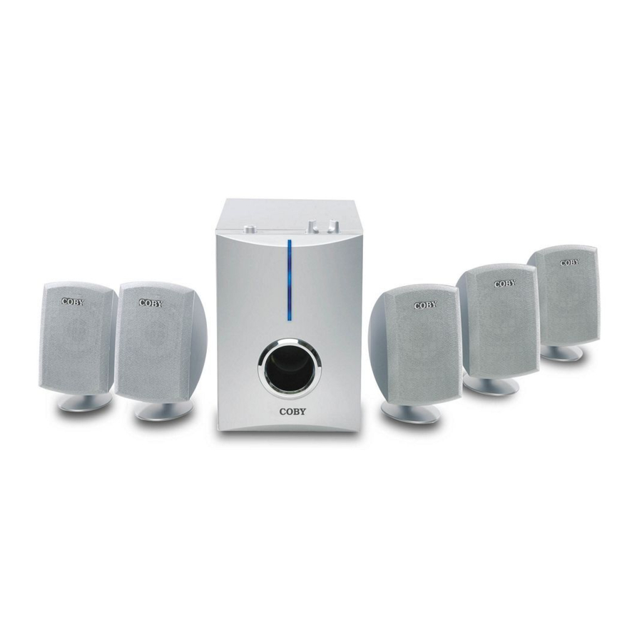 Coby CSP-94 - 5.1 Home Theater Speaker System Manual