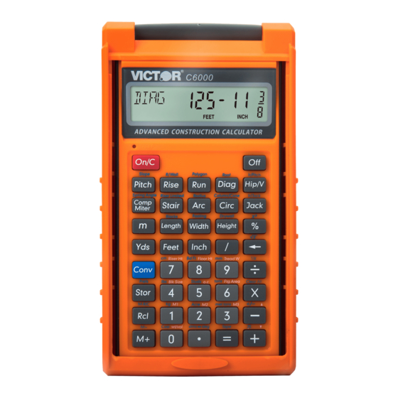 Victor C6000 Instruction Manual