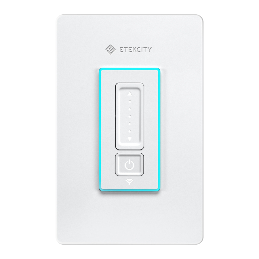 Etekcity ESWD16 - Smart WiFi Dimmer Switch Manual