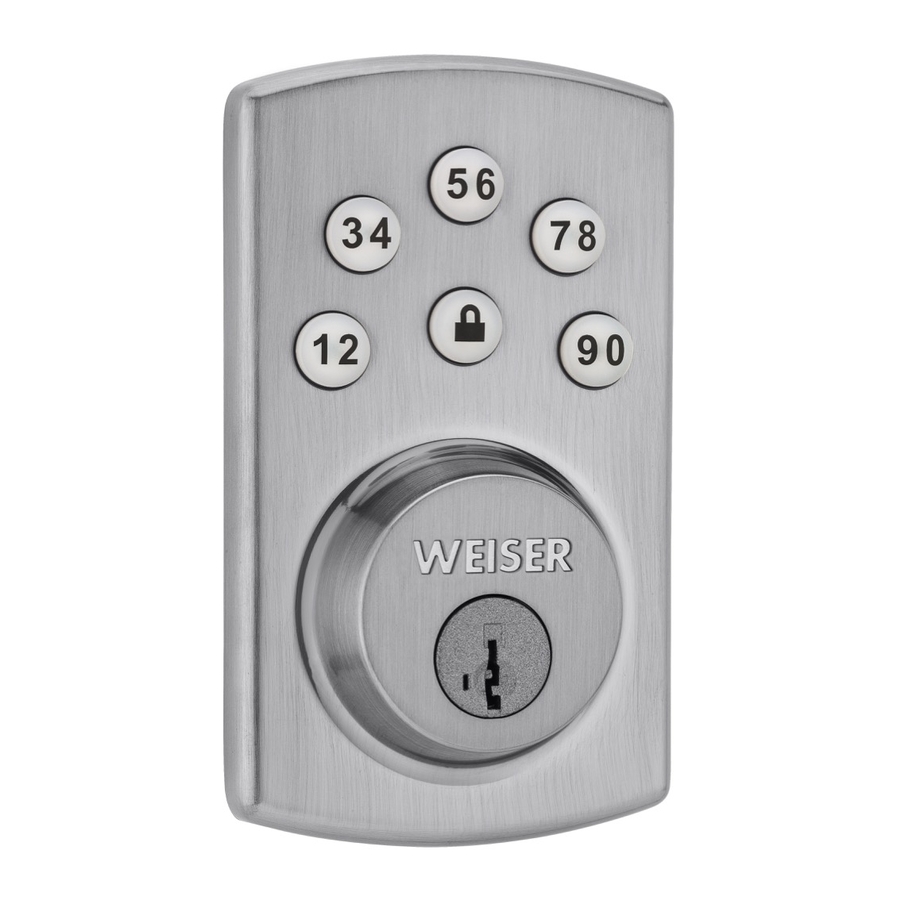 Weiser Powerbolt 2 Installation And User Manual