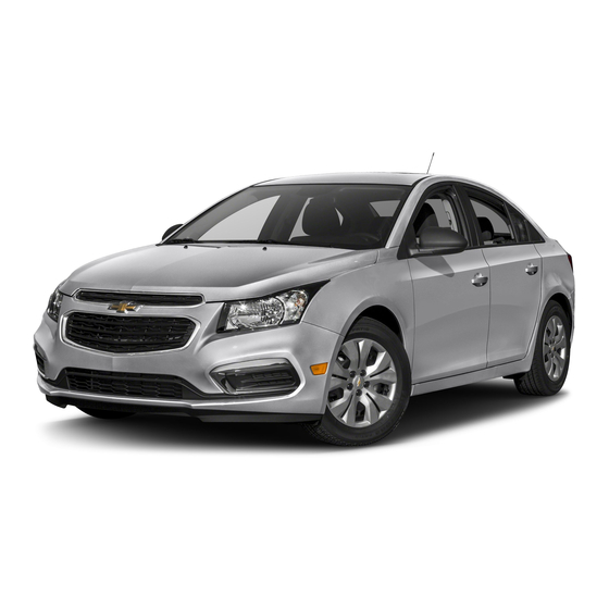 Chevrolet Chevy Cruze Limited 2016 Owner's Manual