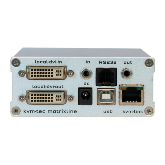 KVM-TEC Matrixline 2000 Series User Manual