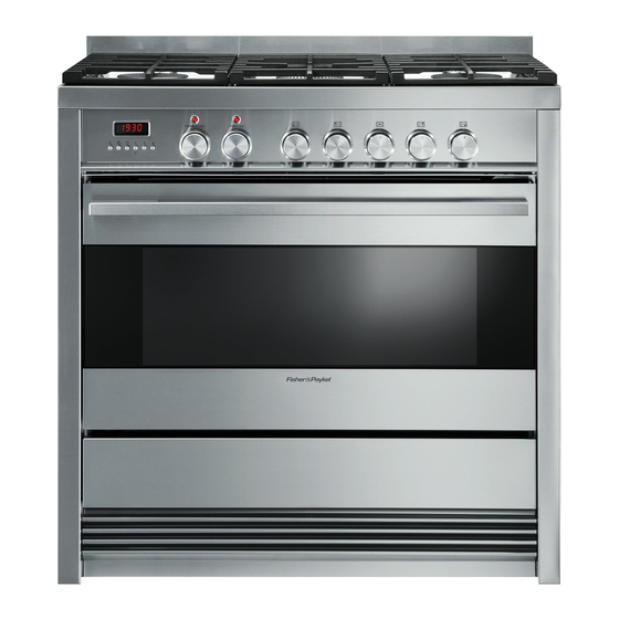 Fisher & Paykel OR90SDBGFX3 Installation Instructions Manual