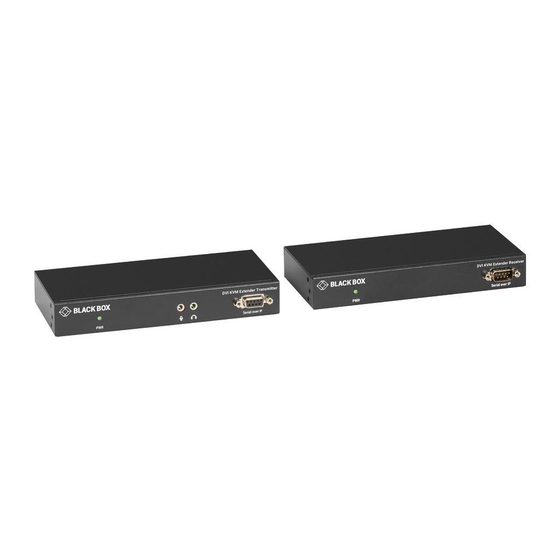 Black Box KVXLC-100 Quick Install Manual And User Manual