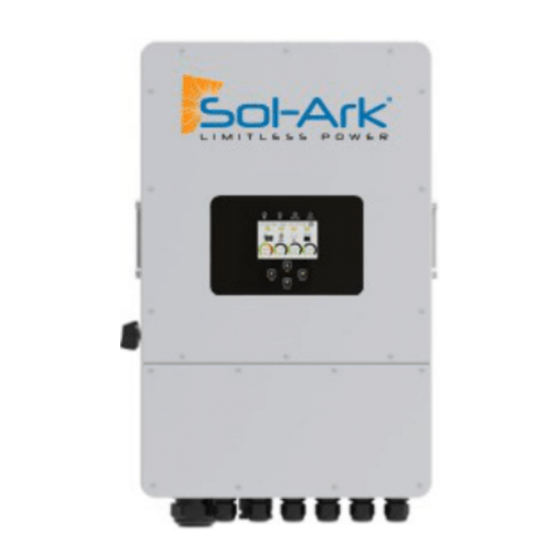 sol-ark L12K-Tr Install Manual & Owner’s Manual