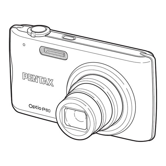 Pentax Optio P80 Operating Manual