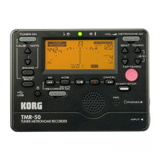 Korg TMR-50 Owner's Manual