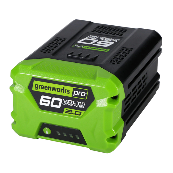 GreenWorks Pro LB60A00 Owner's Manual