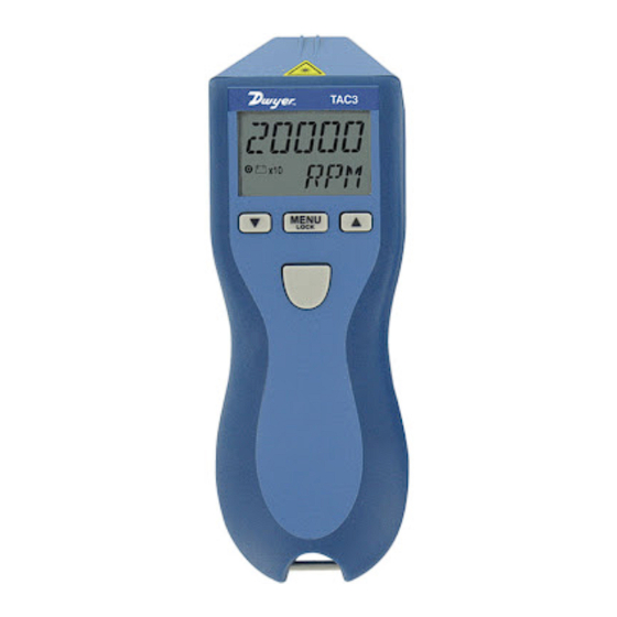 Dwyer Instruments TAC3 series Installation And Operating Instructions Manual