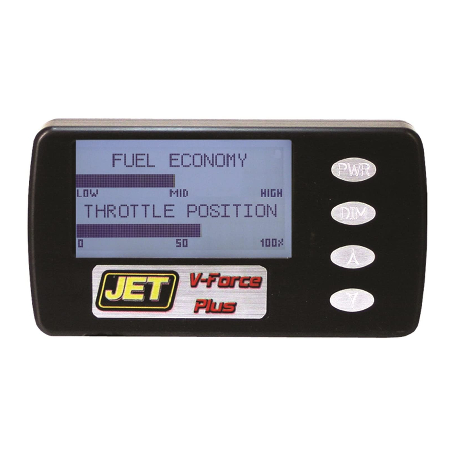 JET Performance Products V-FORCE Plus Installation & User Manual