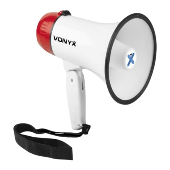 Vonyx MEG018 Instruction Manual