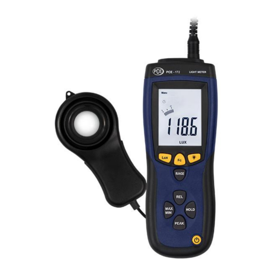 PCE Instruments PCE-174 Manual