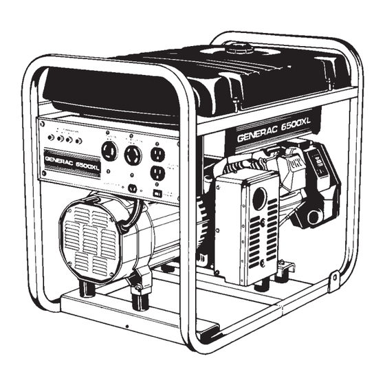 Generac Portable Products 6500XL Owner's Manual And User's Manual