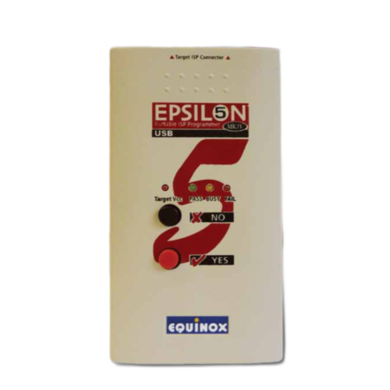 Equinox Systems Epsilon 5 User Manual
