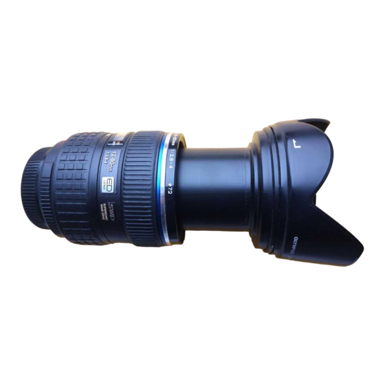 Olympus Zuiko Digital ED 12-60mm f2.8-4.0 SWD Instructions Manual