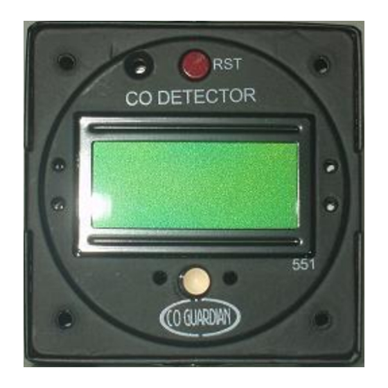 CO Guardian Aero-551 User Manual