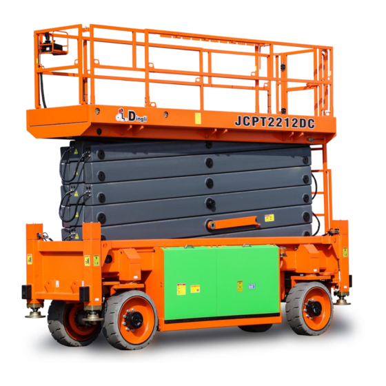 DINGLI JCPT2212DC Operators Manual With Maintenance Information