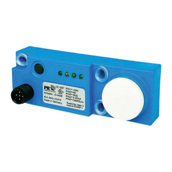Pil Sensoren P41-350-U-CM12 Manual