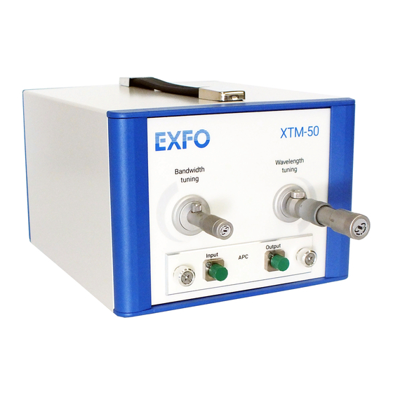 EXFO XTM-50 Series User Manual