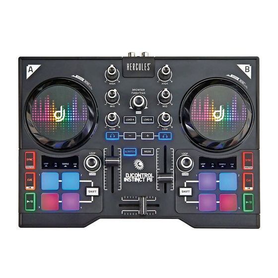 Hercules DJCONTROL INSTINCT P8 Quick Start Quide