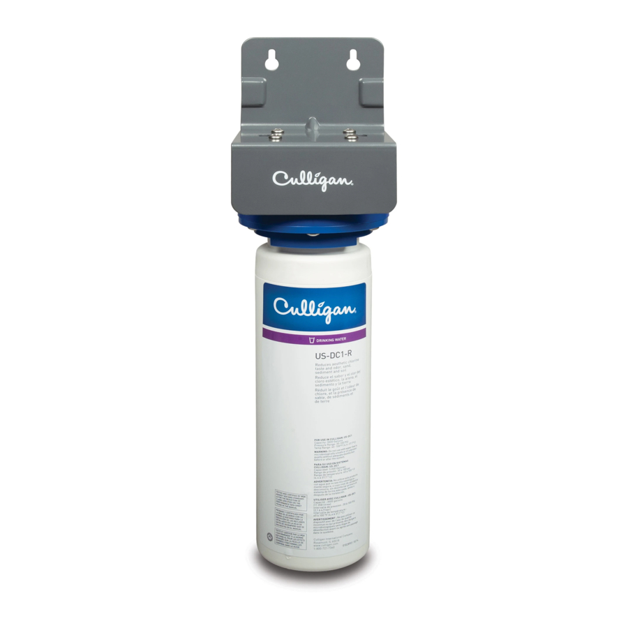 Culligan US-DC1 Installation And Operating Instructions Manual