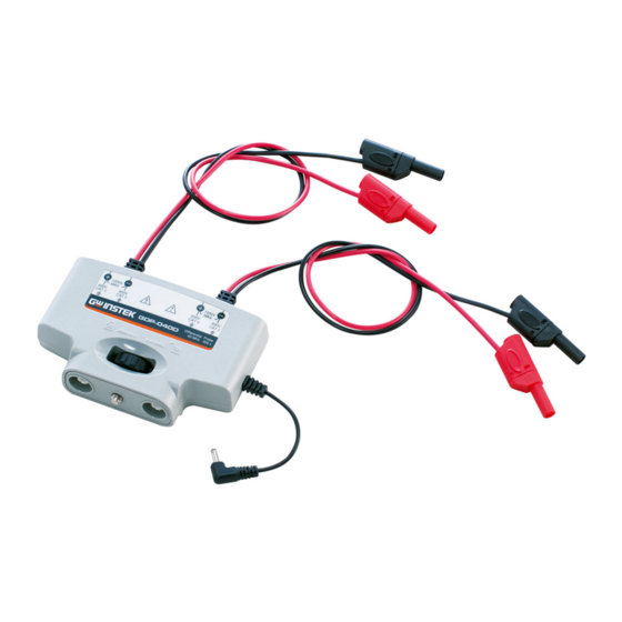 GW Instek GDP-040D Quick Start Manual