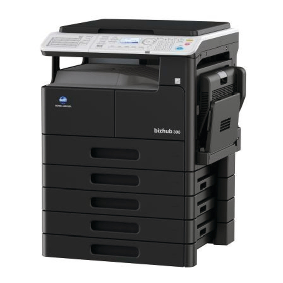 Konica Minolta bizhub 306 Quick Manual