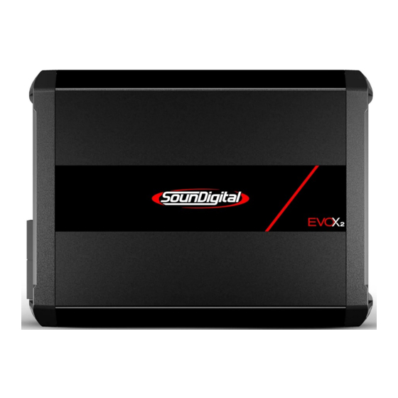 User Manuals: Soundigital EVOX2 5000.1 Audio Amplifier