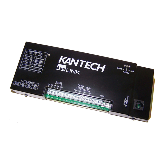 Johnson Controls tyco Kantech IP LINK Installation Manual