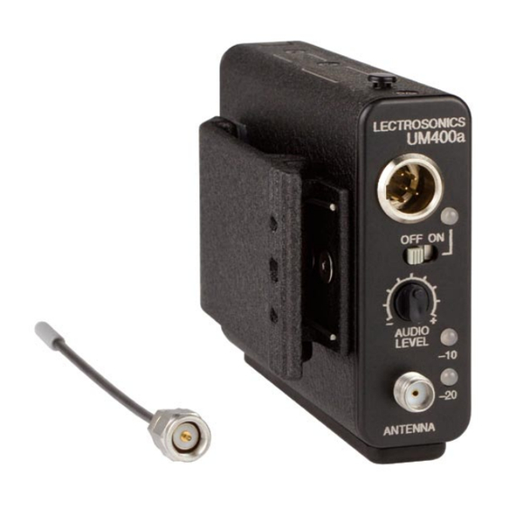 Lectrosonics UM400AV Instruction Manual