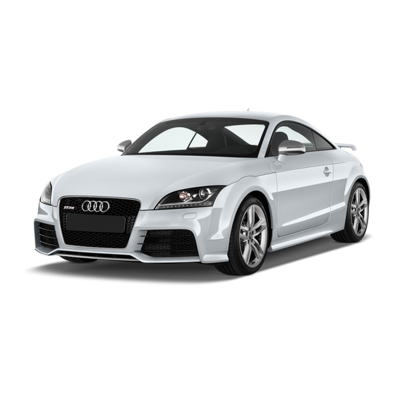 Audi TT 2012 Owner's Manual