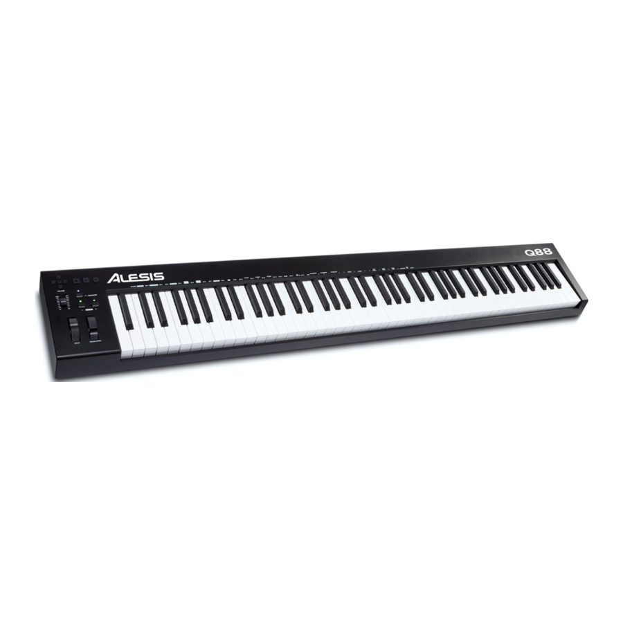 Alesis Q88 MKII - MIDI Controller Manual